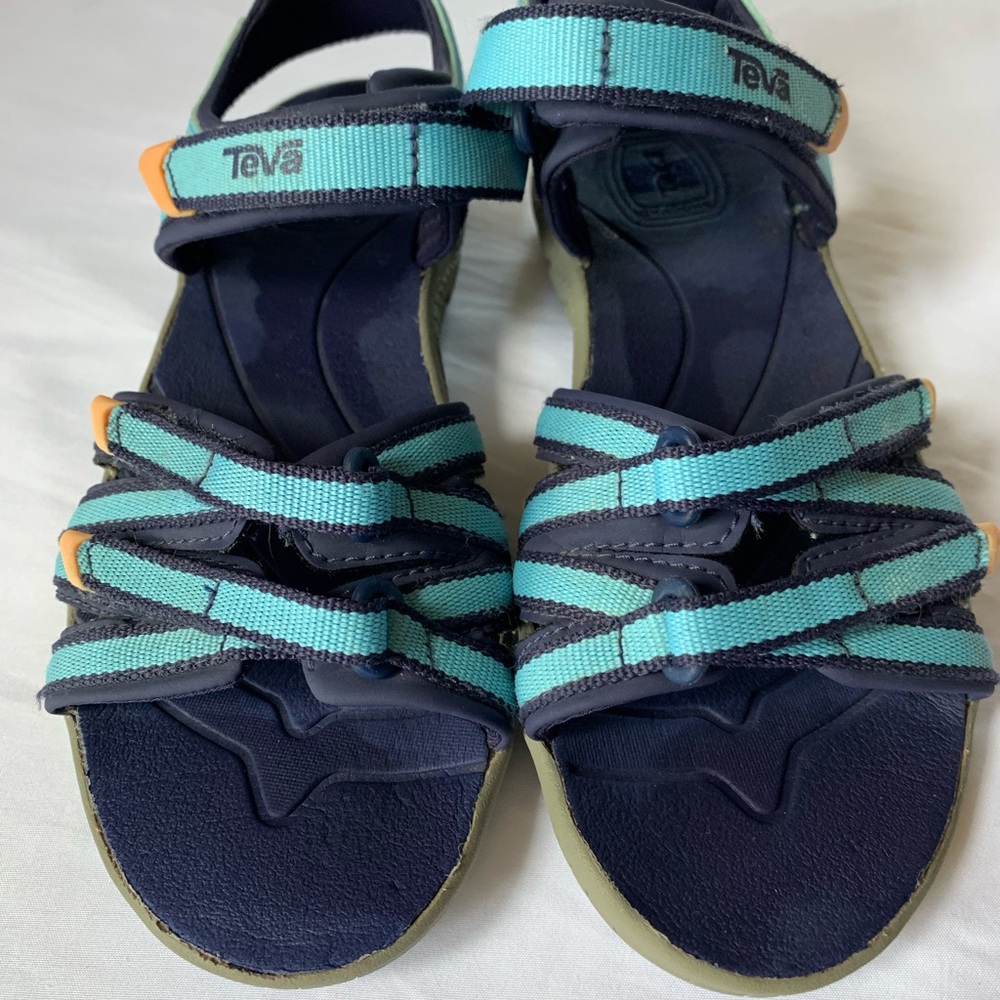 Teva Blue and Green Sporty Sandals